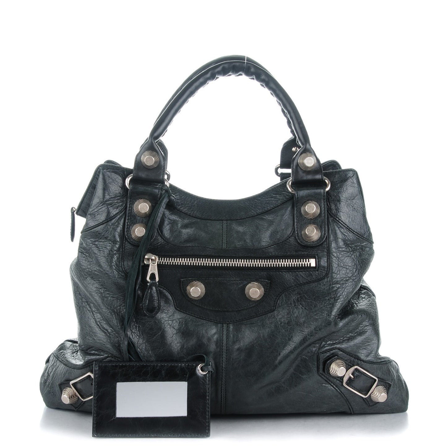 Agneau Giant 21 Silver Hardware Brief Black