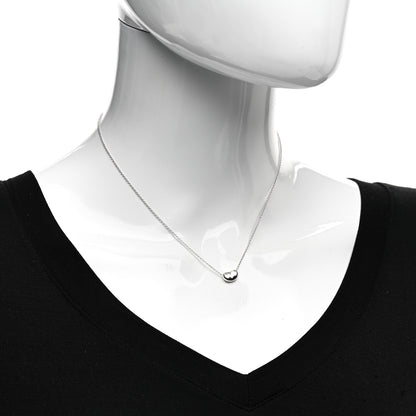 Tiffany Sterling Silver 9mm Elsa Peretti Bean Pendant Necklace 2 of 4