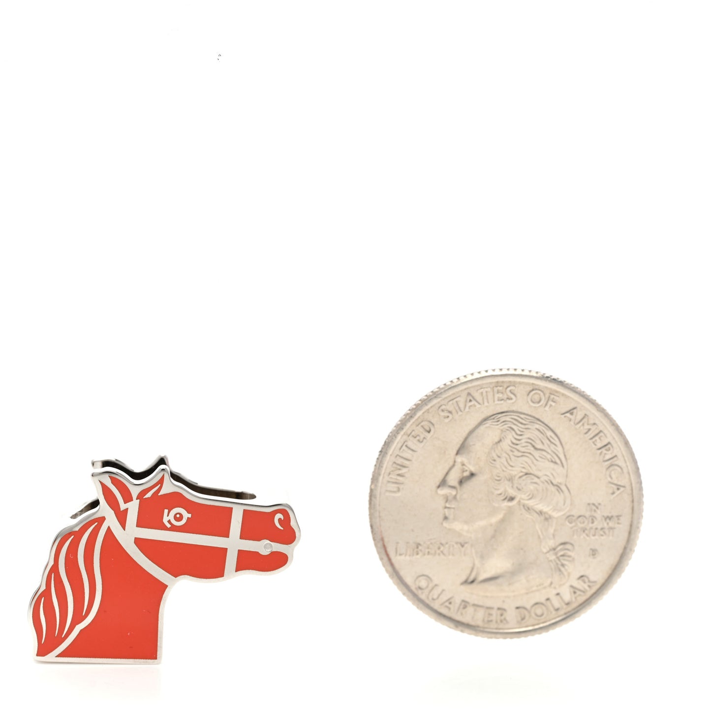 Permabrass Lacquered Quadrige Twilly Scarf Ring Rose Corail