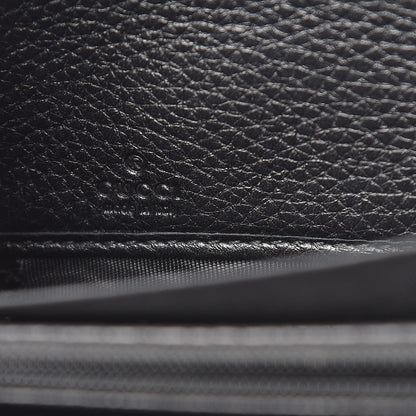 Gucci Pebbled Calfskin Studded Soho Zip Around Wallet Black 6 of 10