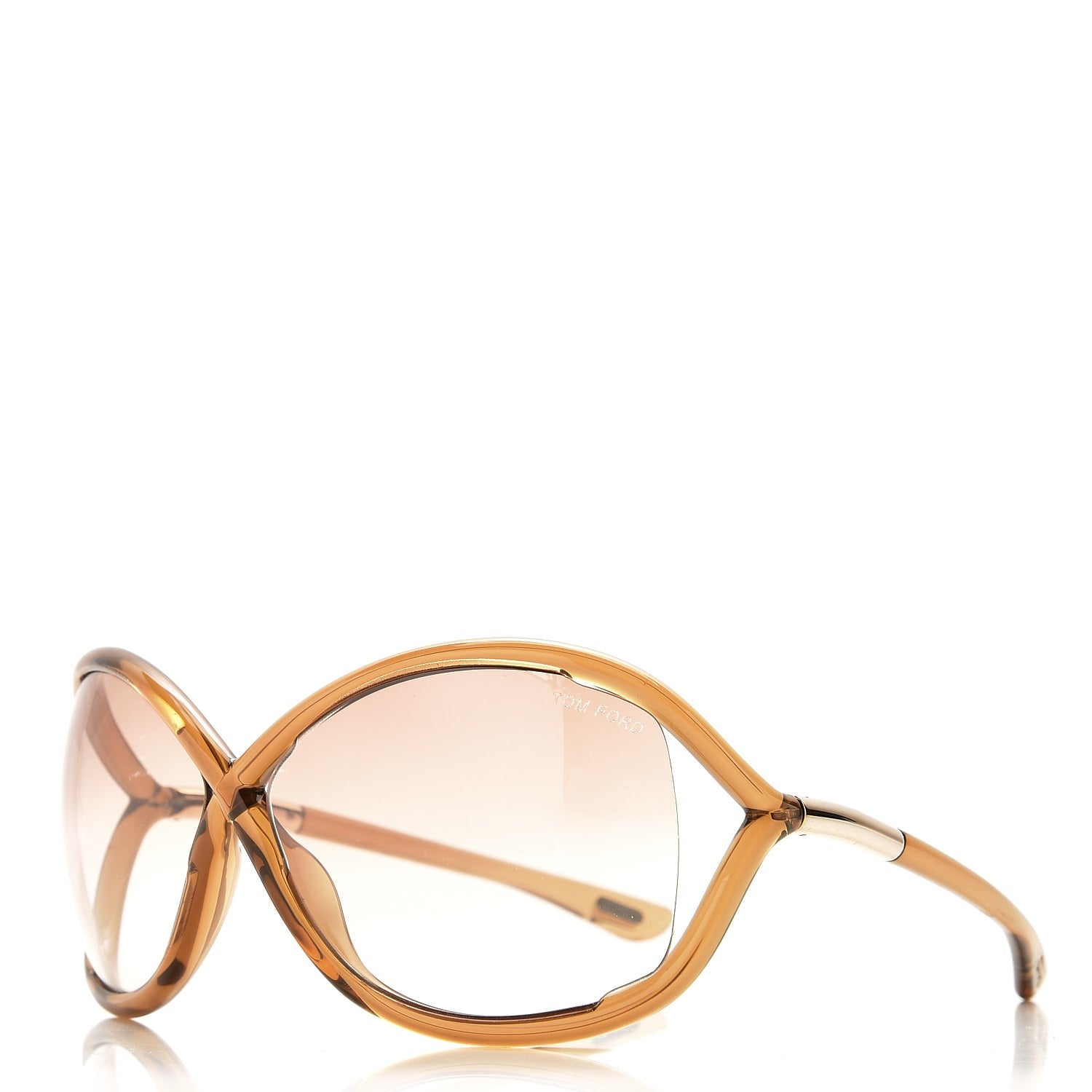 Tom Ford Acetate Whitney Crossover Sunglasses TF9 Brown 1 of 8