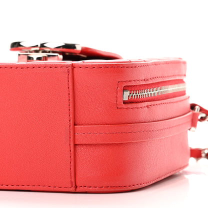 Chanel Lambskin Quilted Mini CC Box Camera Bag Red 10 of 14