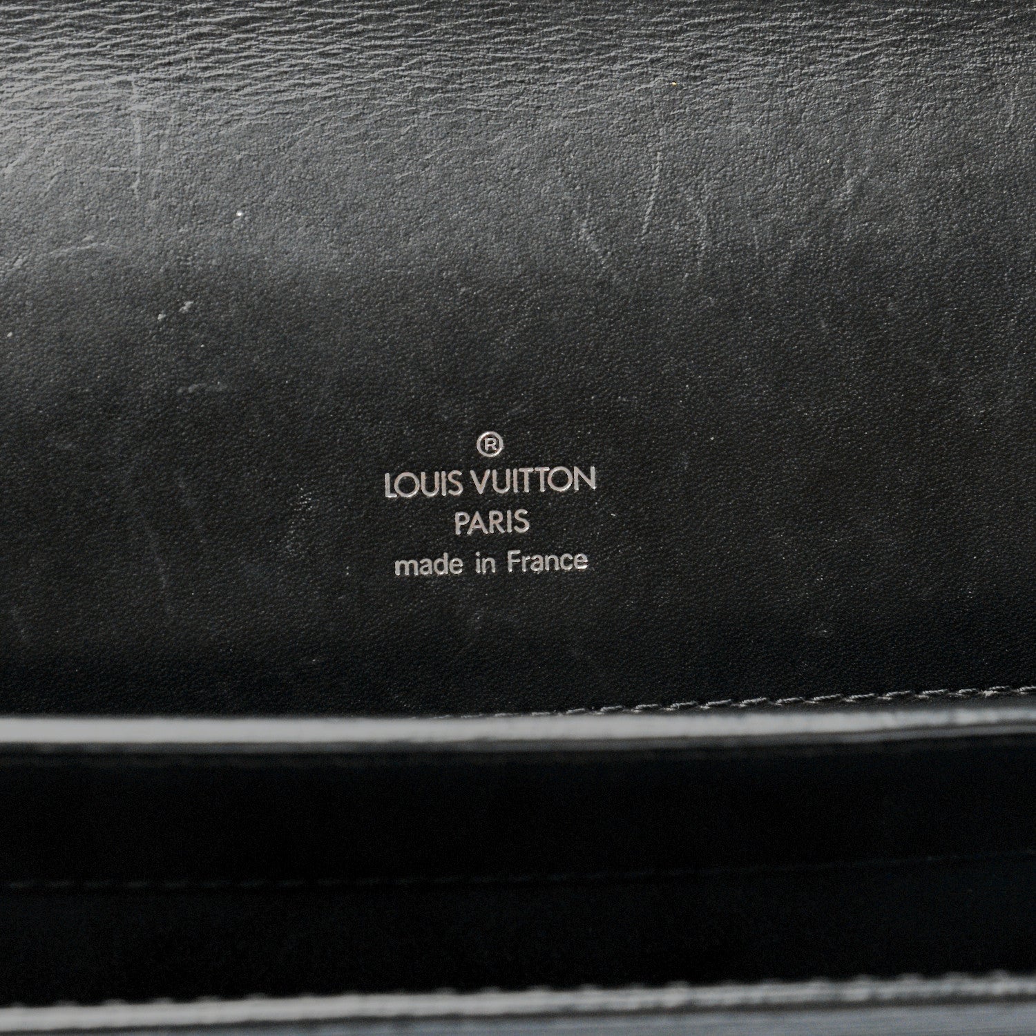 Louis Vuitton Epi Larry Briefcase Black 5 of 7