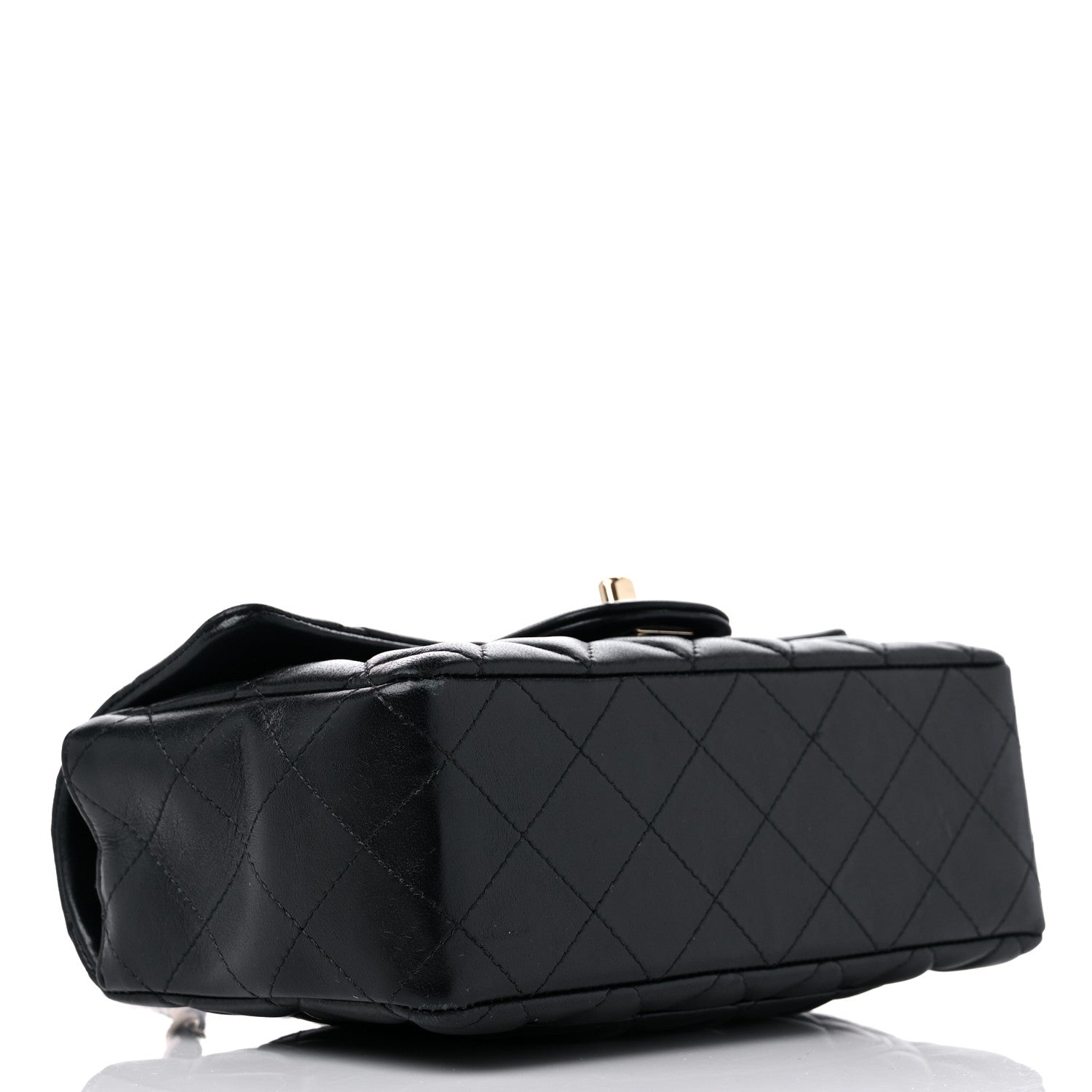 Chanel Lambskin Quilted Mini Rectangular Flap Black 4 of 12