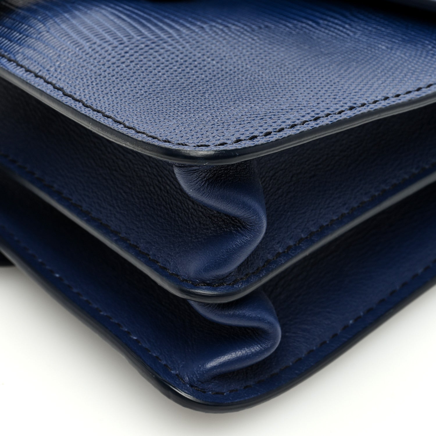 Chloe Calfskin Lizard Embossed Small Aby Day Shoulder Bag Captive Blue 10 of 10