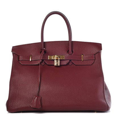 Hermes Fjord Birkin 35 Rouge H 1 of 41