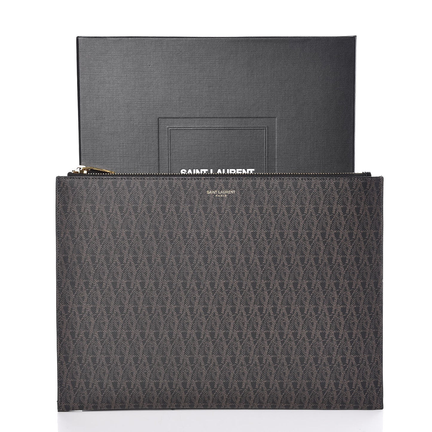 Toile Classic Monogram IPad Pouch Black Lino