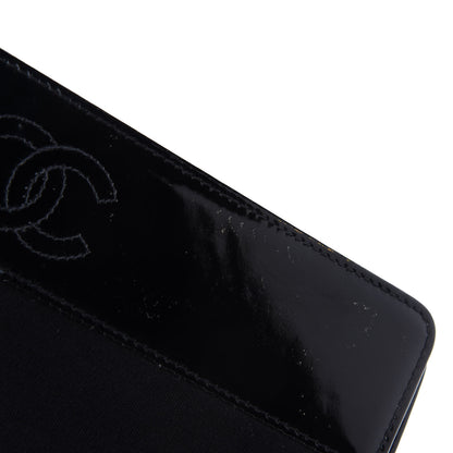Chanel Patent Jersey Shoulder Flap Bag Black 10 of 15