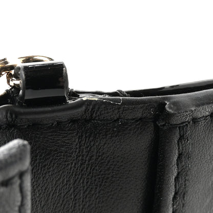 Christian Dior Patent Cannage Small Lady Dior Flap Card Holder Black 8 of 9
