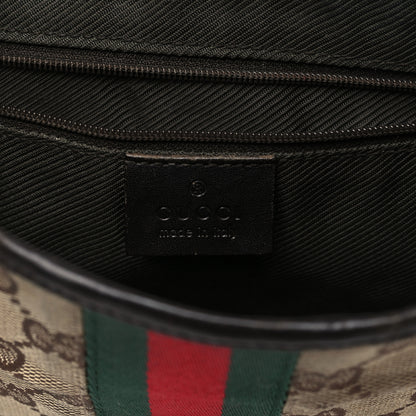 Gucci Monogram Web Small Jackie O Hobo Dark Brown 6 of 11