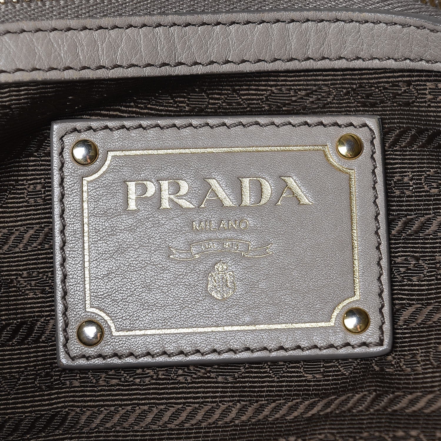 Prada Vitello Daino Shoulder Bag Grey 7 of 21