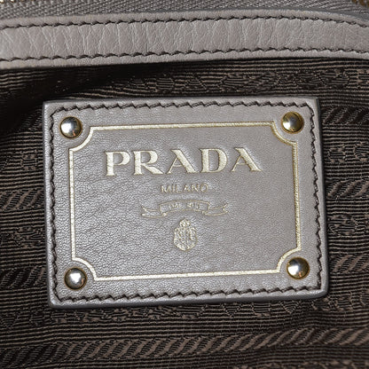 Prada Vitello Daino Shoulder Bag Grey 7 of 21