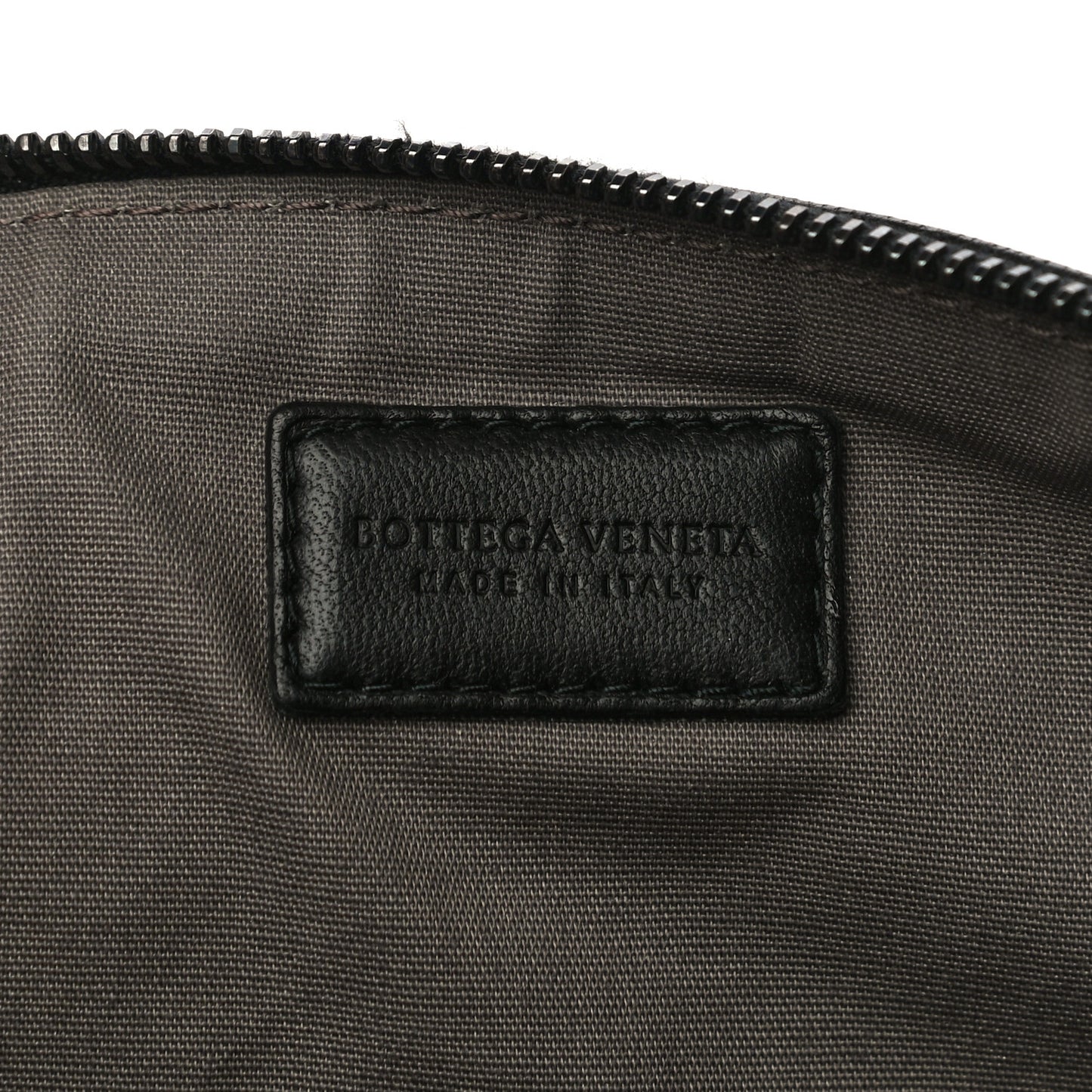 Nappa Intrecciato Medium Zip Pouch Black