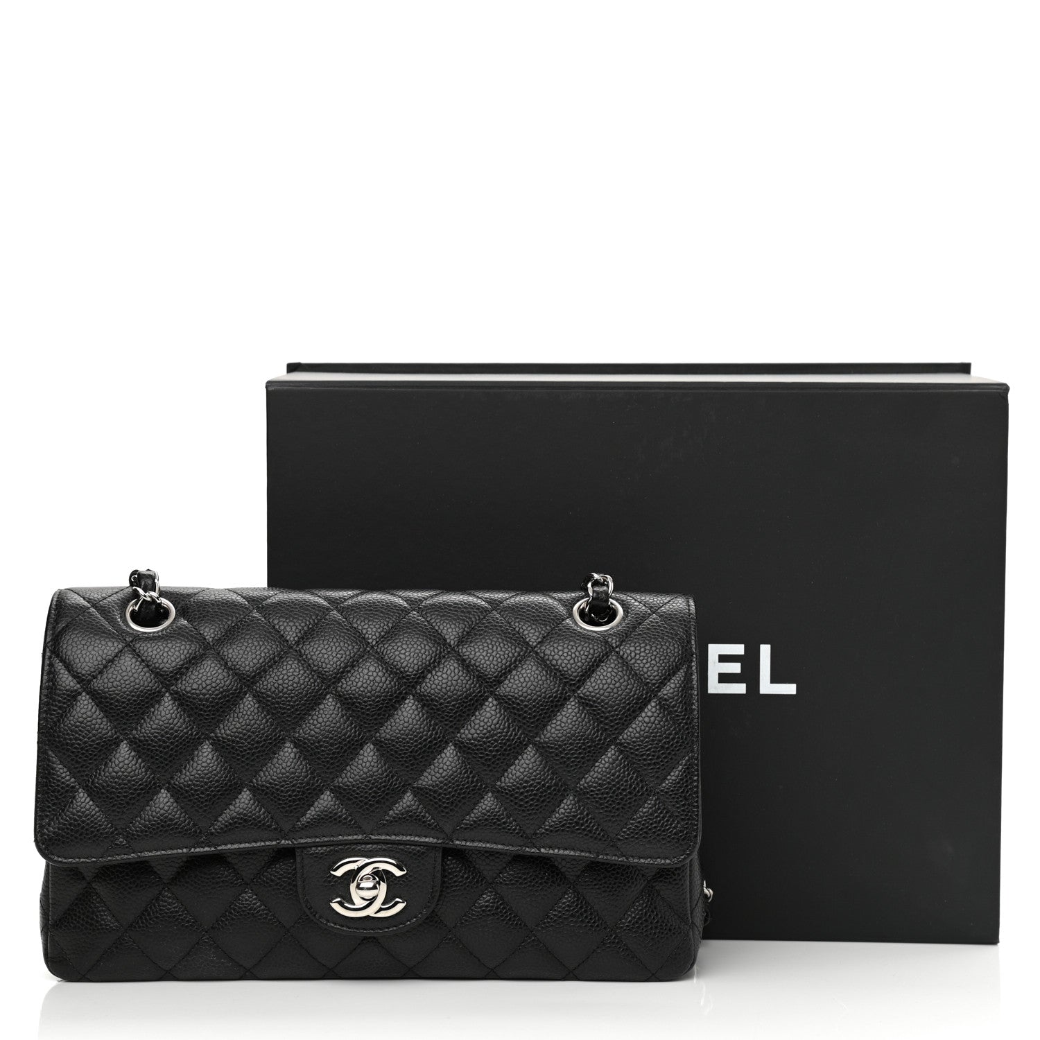 Chanel Caviar Quilted Medium Double Flap Black 9 of 9