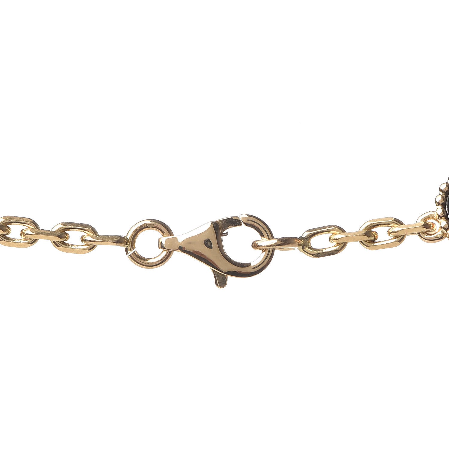 Van Cleef & Arpels 18K Yellow Gold Black Onyx 10 Motifs Vintage Alhambra Necklace 4 of 6