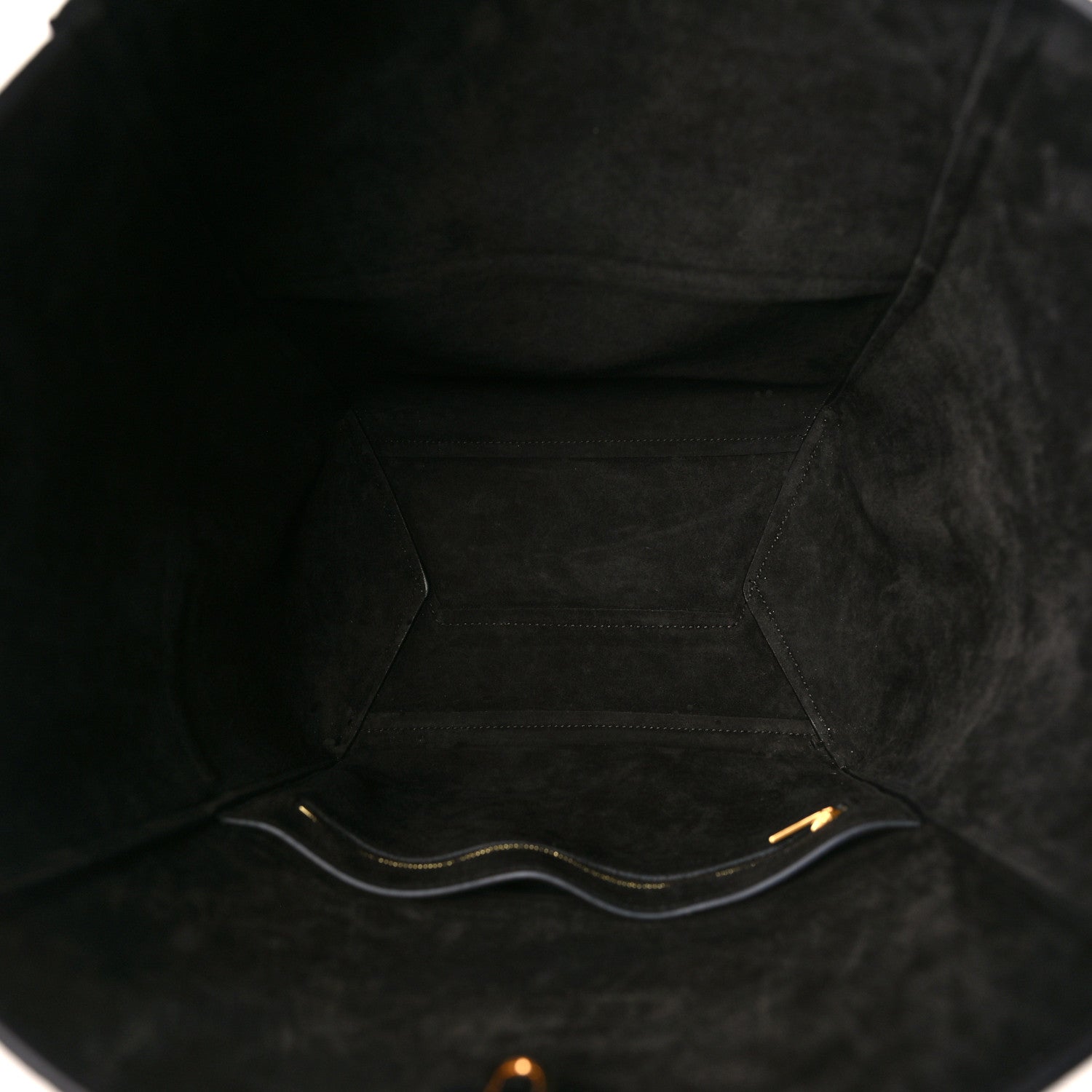Celine Soft Grained Calfskin Sangle Bucket Bag Black 5 of 8