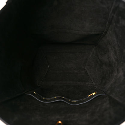 Celine Soft Grained Calfskin Sangle Bucket Bag Black 5 of 8