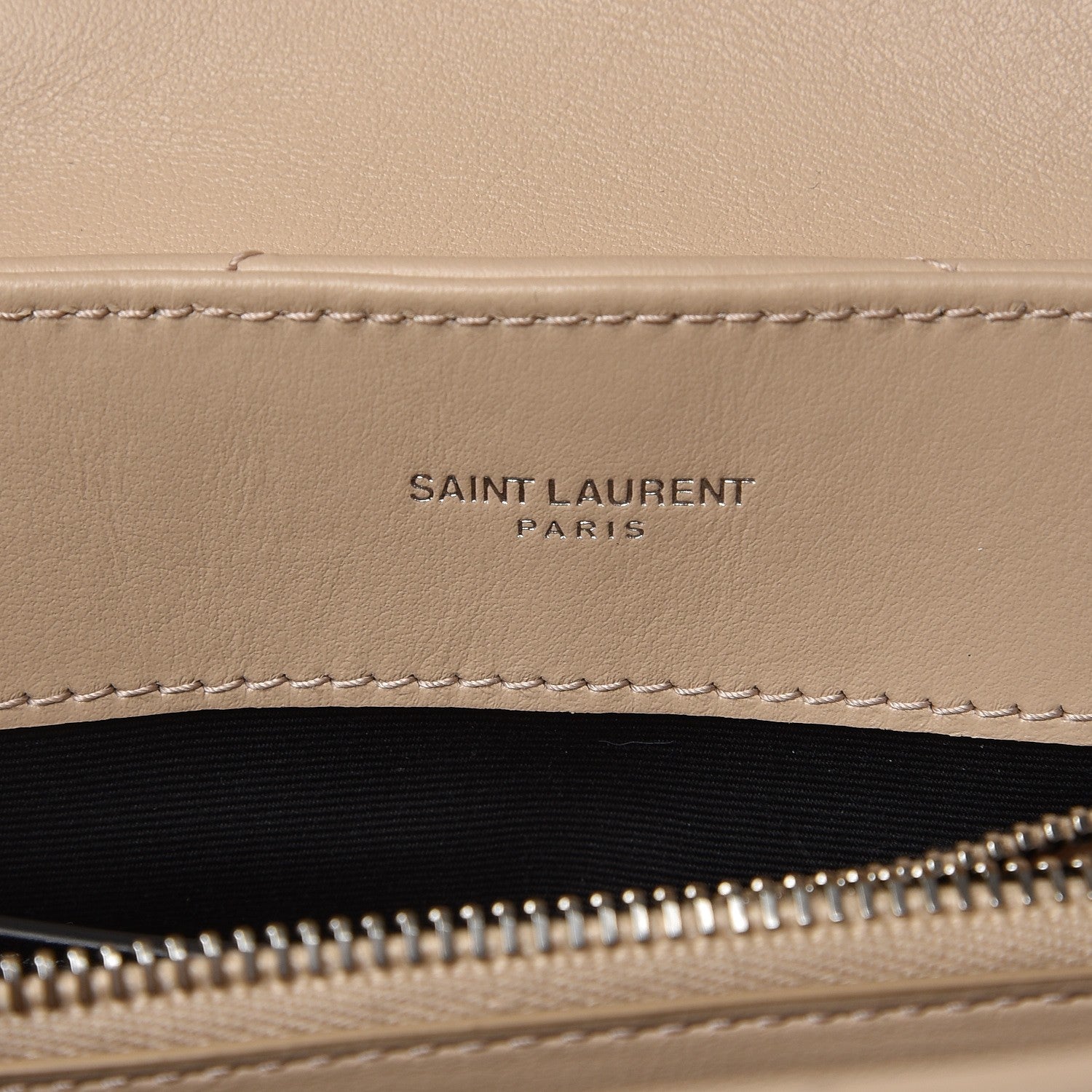Saint Laurent Calfskin Y Quilted Monogram Small Loulou Chain Satchel Nude Powder 8 of 10
