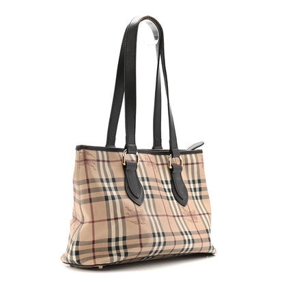 Burberry Haymarket Check Medium Regent Tote Chocolate 3 of 18