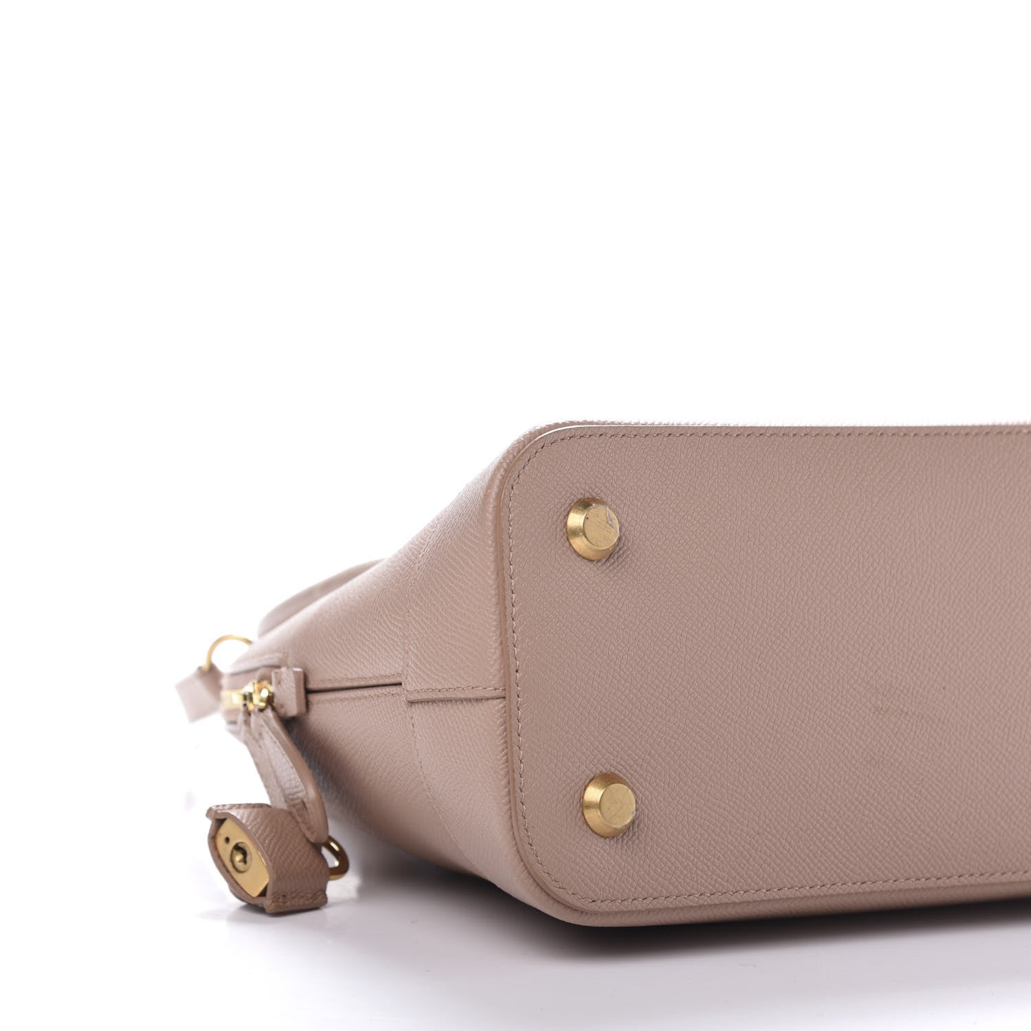 Balenciaga Signature Grained Calfskin Logo S Ville Top Handle Bag Nude Beige White 5 of 10