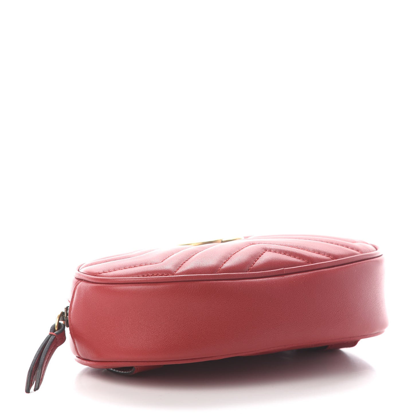 Calfskin Matelasse GG Marmont Belt Bag 85 34 Hibiscus Red