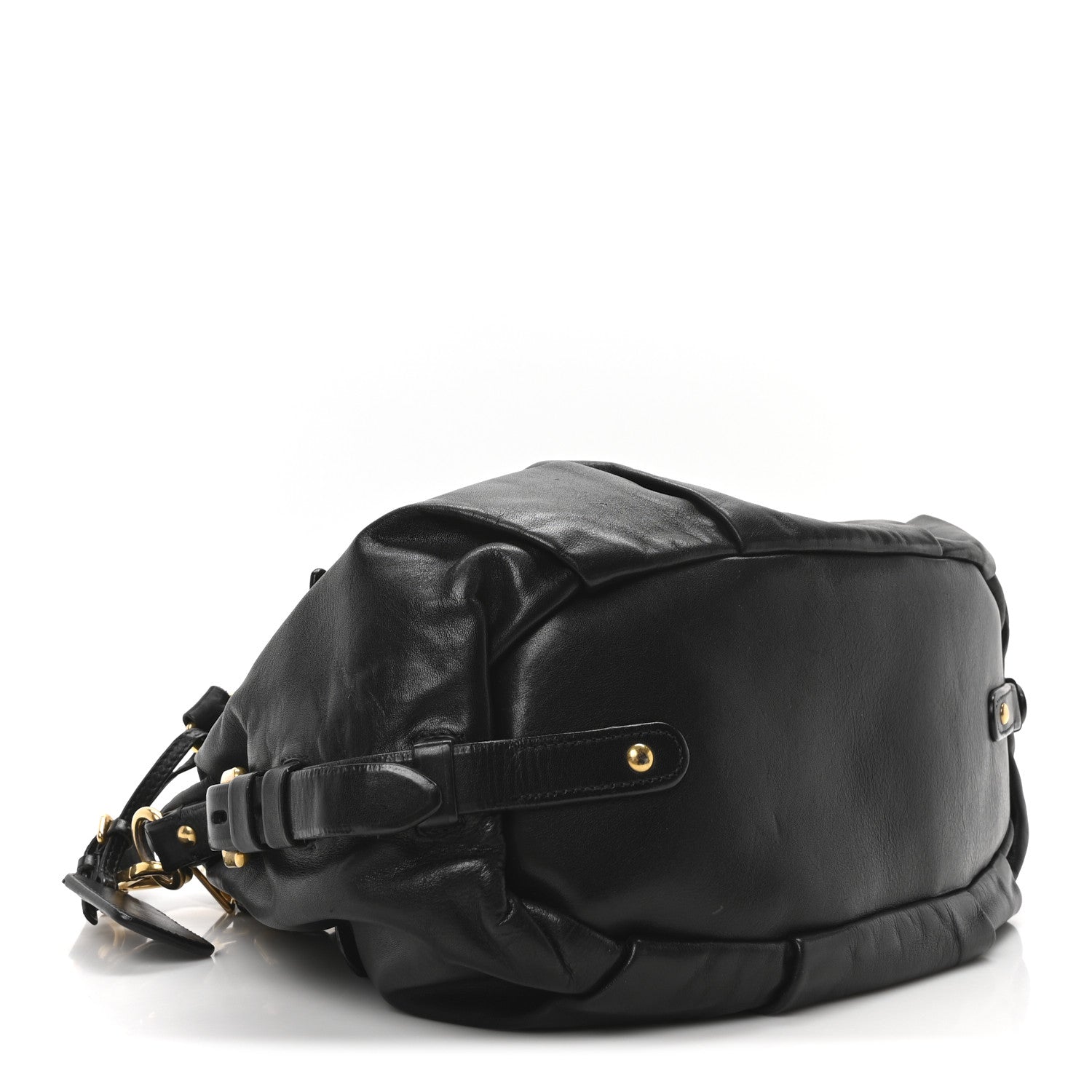 Prada Soft Calf Shopping Satchel Black 4 of 10