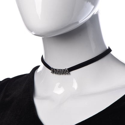 Christian Dior Velvet Crystal J’Adior Choker Necklace Black 2 of 6