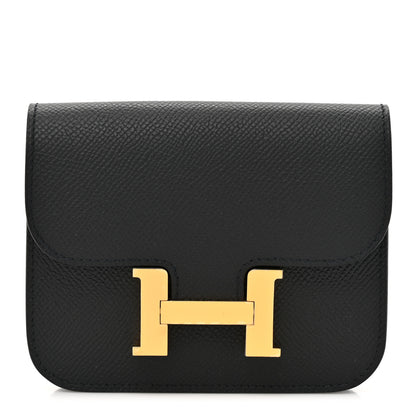 Hermes Epsom Constance Slim Wallet Black 1 of 9