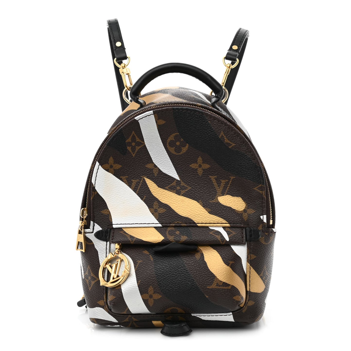 X LOL Monogram Palm Springs Backpack Mini Gold Silver