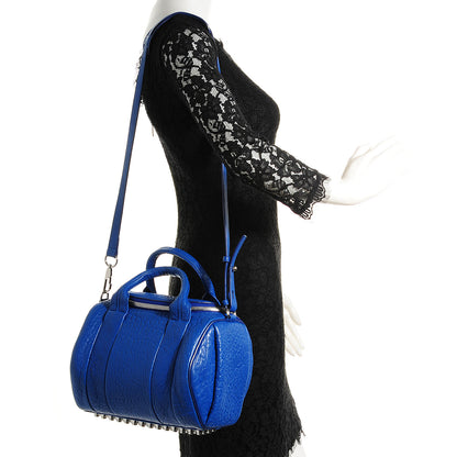 Alexander Wang Pebbled Lambskin Rockie Royal w Silver Hardware 2 of 7