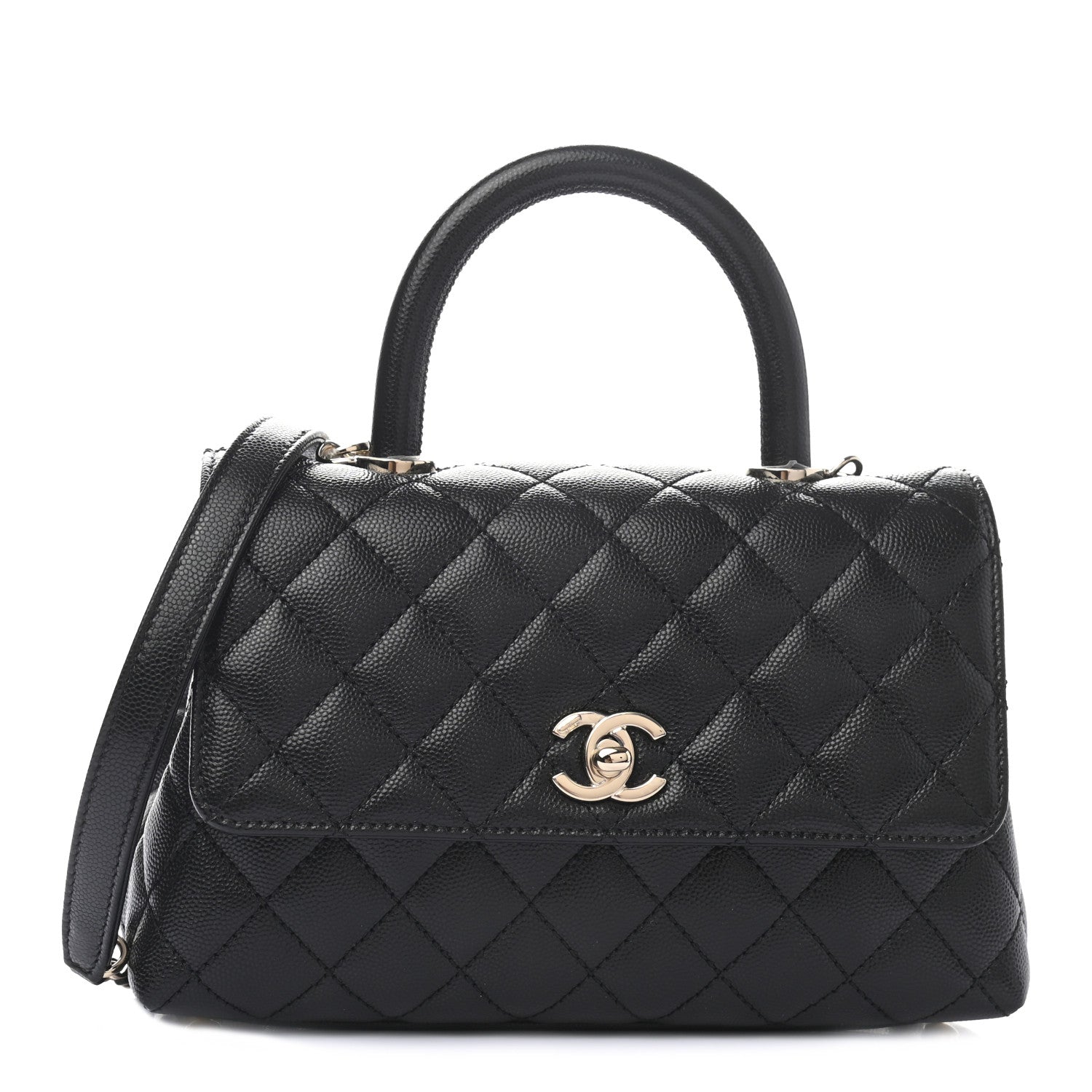 Chanel Caviar Quilted Mini Coco Handle Flap Black 1 of 9