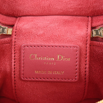 Christian Dior Lambskin Cannage Micro Vanity Case Strawberry Pink 6 of 10