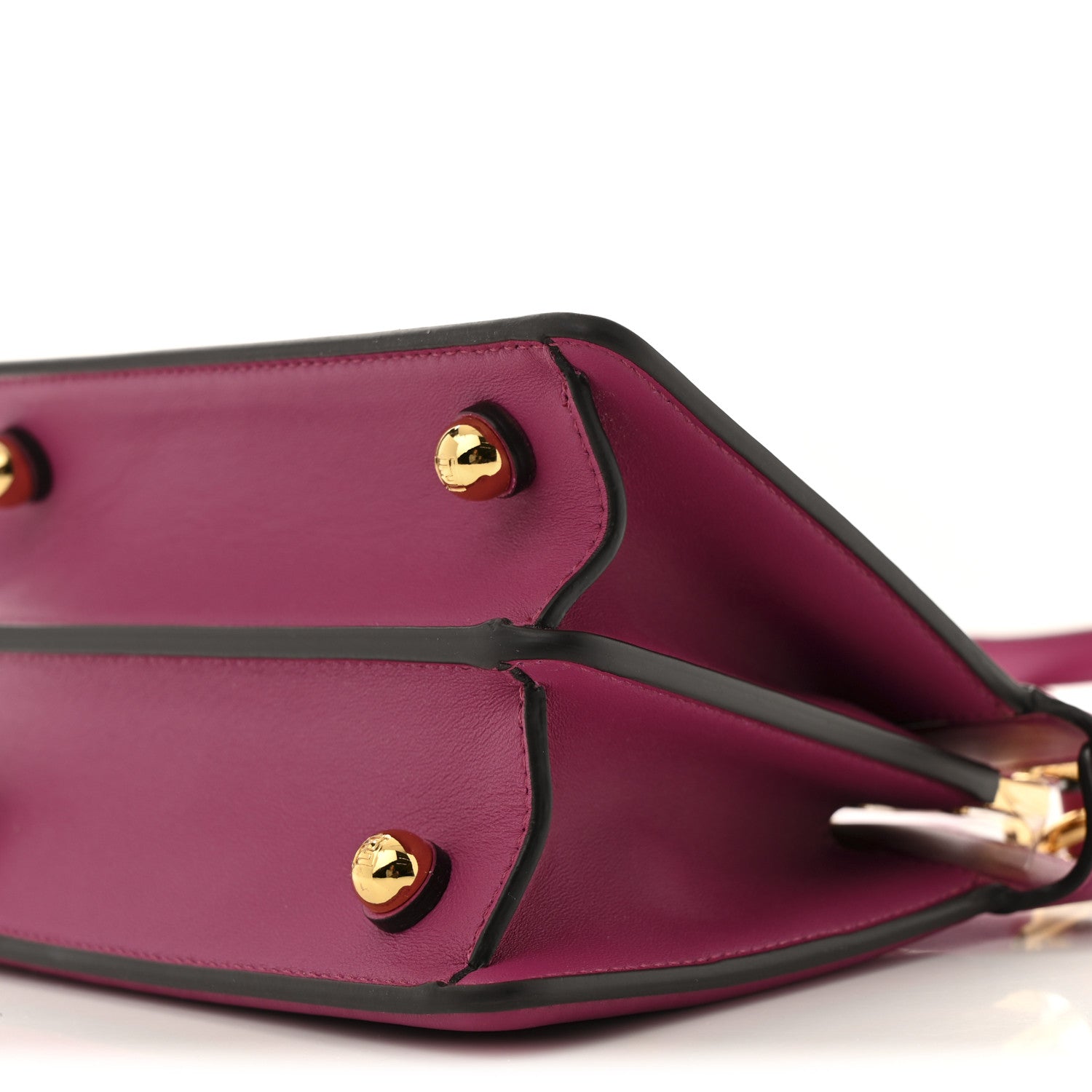 Fendi Shiny Nappa Petite Peekaboo I SEE U Satchel Ciclamino Pilar 10 of 11