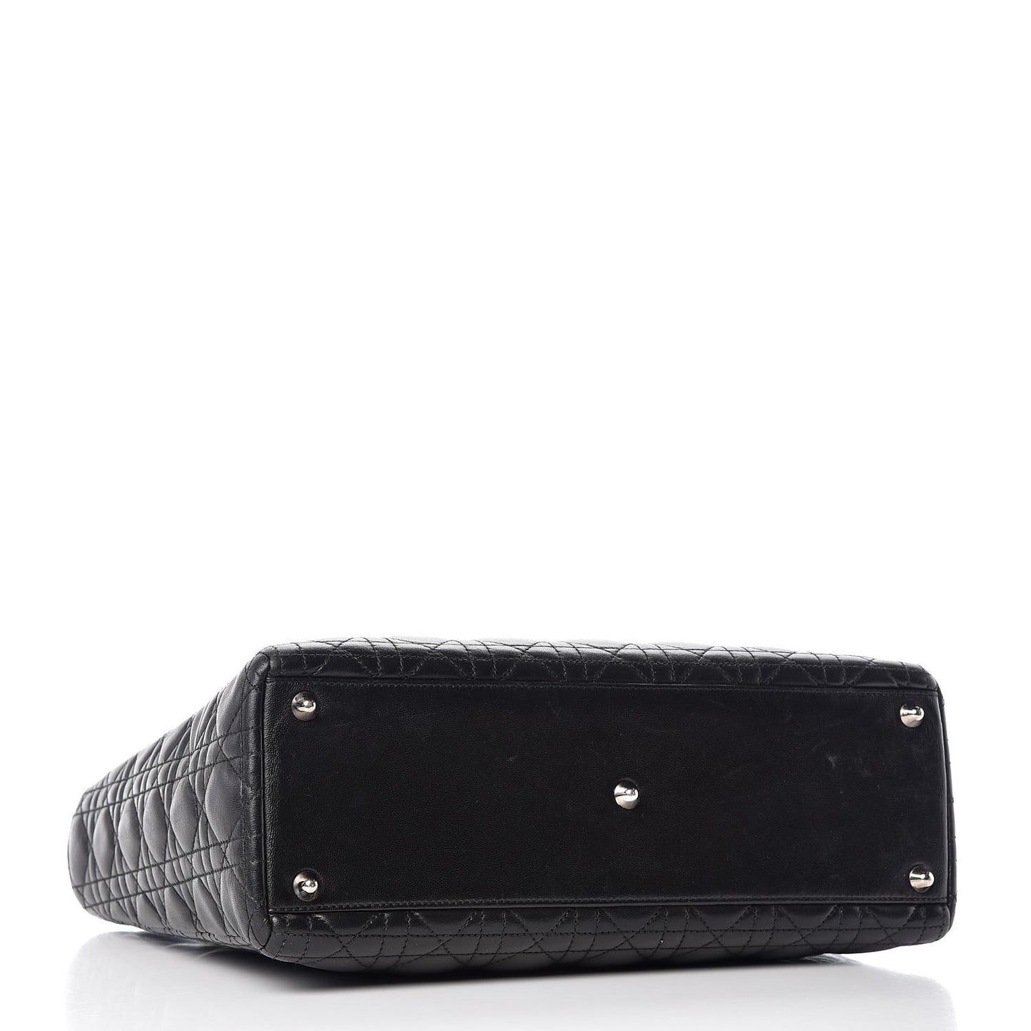 Lambskin Cannage Large Lady Dior Black