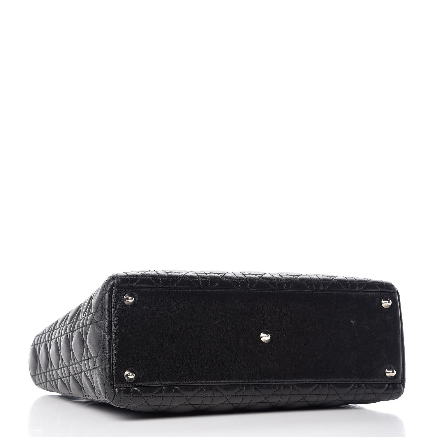 Christian Dior Lambskin Cannage Large Lady Dior Black 4 of 13