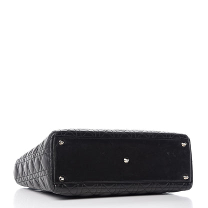 Christian Dior Lambskin Cannage Large Lady Dior Black 4 of 13