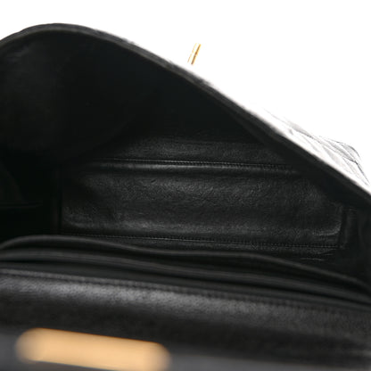 Chanel Caviar Quilted Jumbo Kelly Flap Black 5 of 9