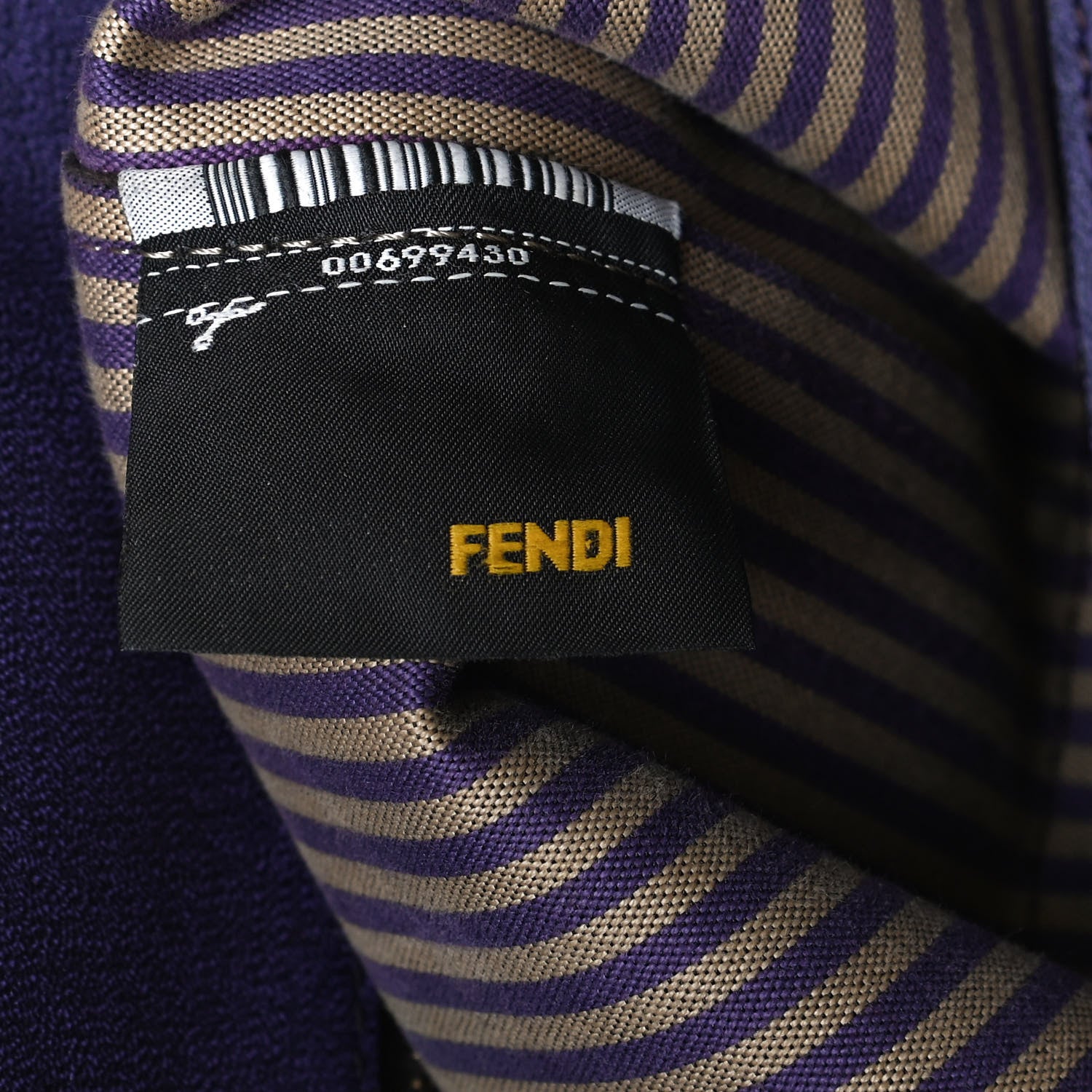 Fendi Zucca Spalmati Small Roll Tote Tobacco Blue 8 of 12