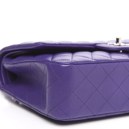 Chanel Lambskin Quilted Medium Double Flap Purple 8 of 11