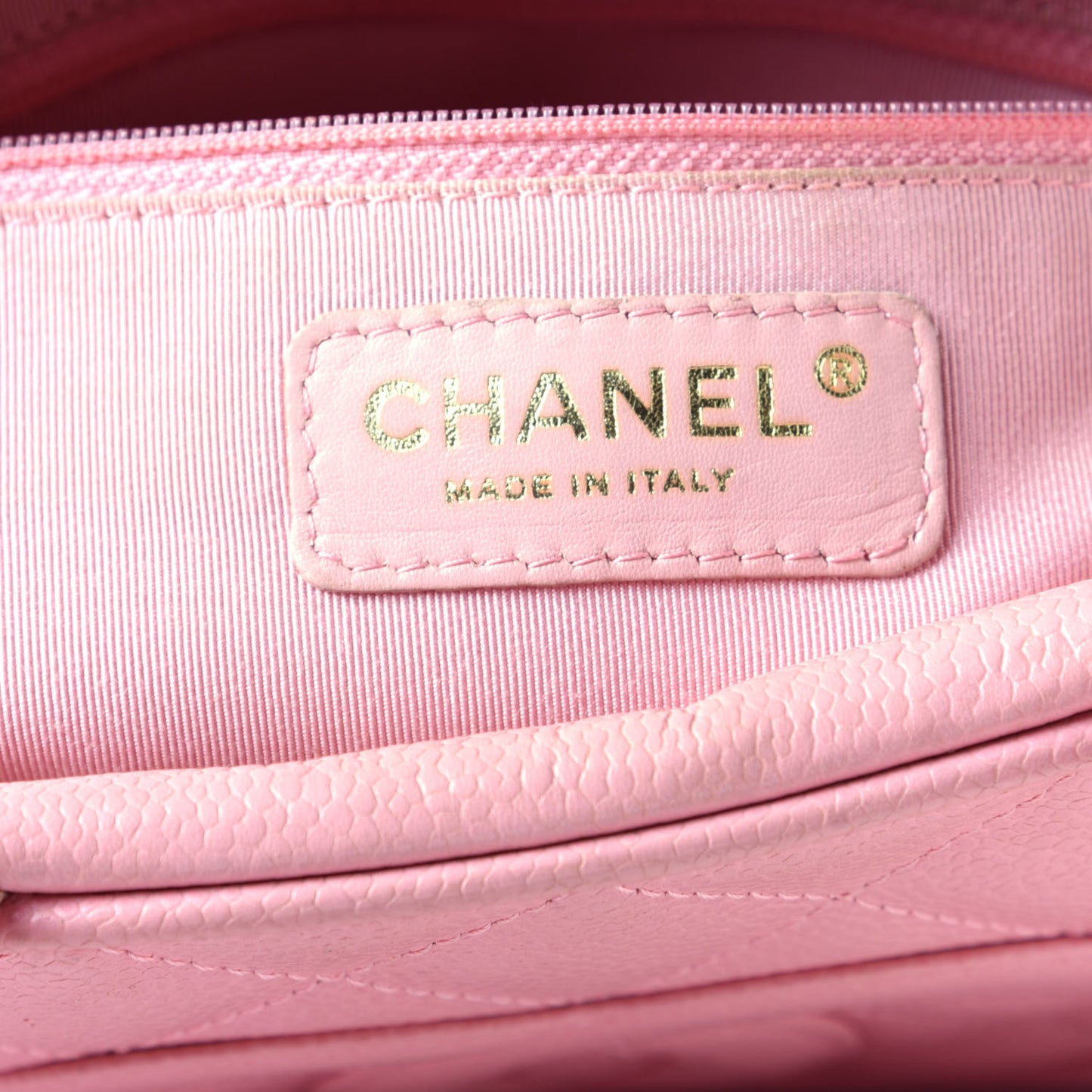 Caviar Quilted Small Bowler Pink