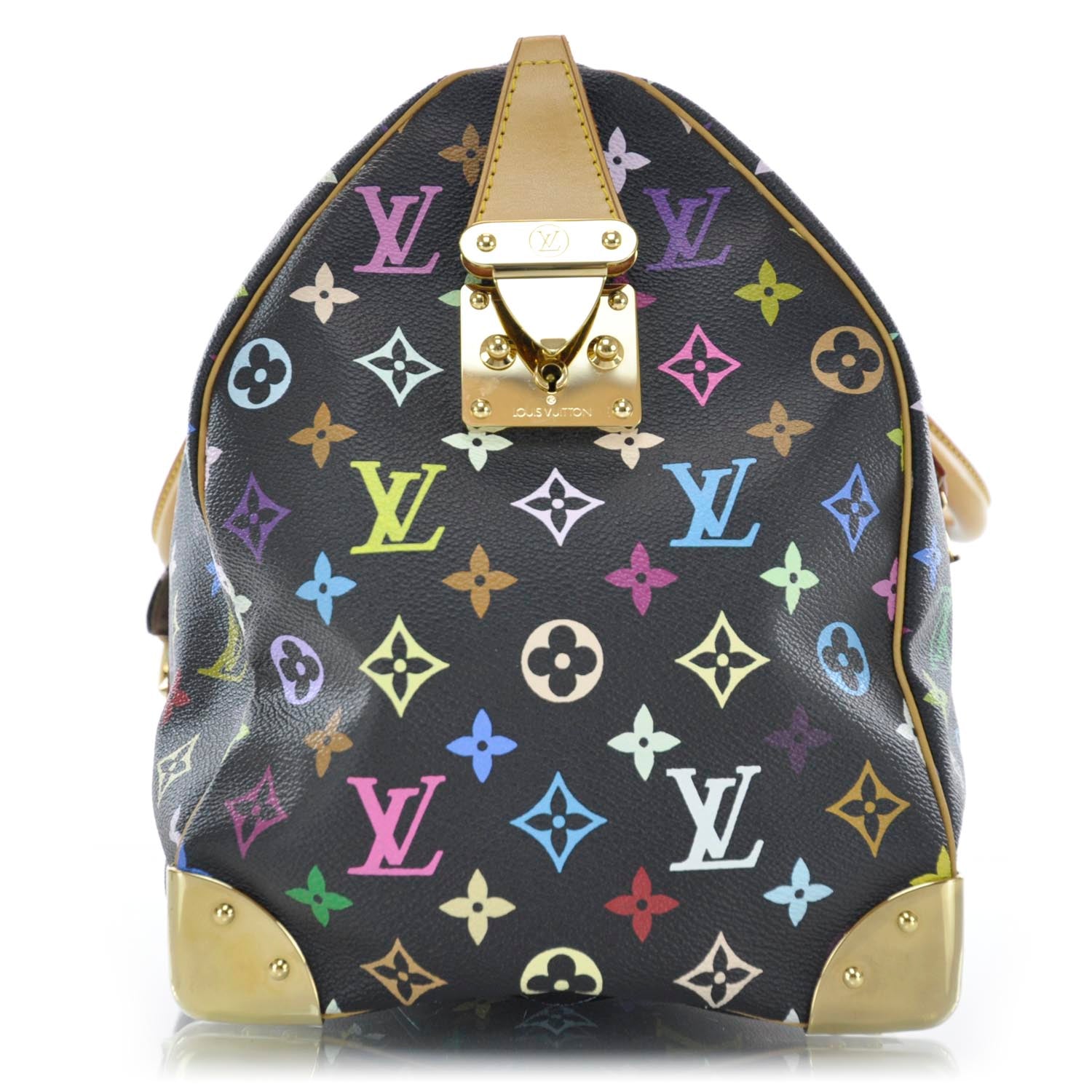Louis Vuitton Monogram Multicolor Keepall 45 Black 4 of 9