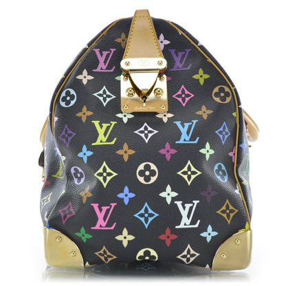 Louis Vuitton Monogram Multicolor Keepall 45 Black 4 of 9