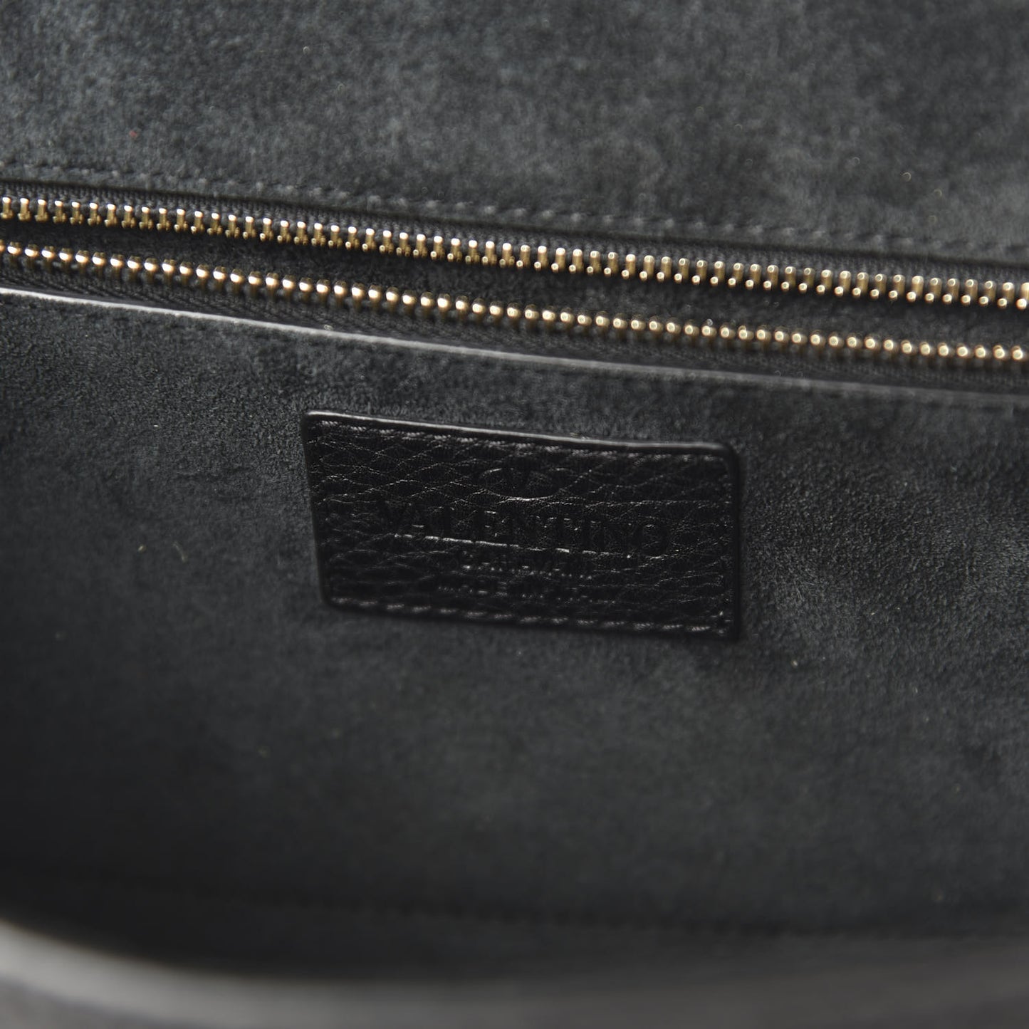 Pebbled Calfskin Medium Glam Lock Rockstud Flap Black