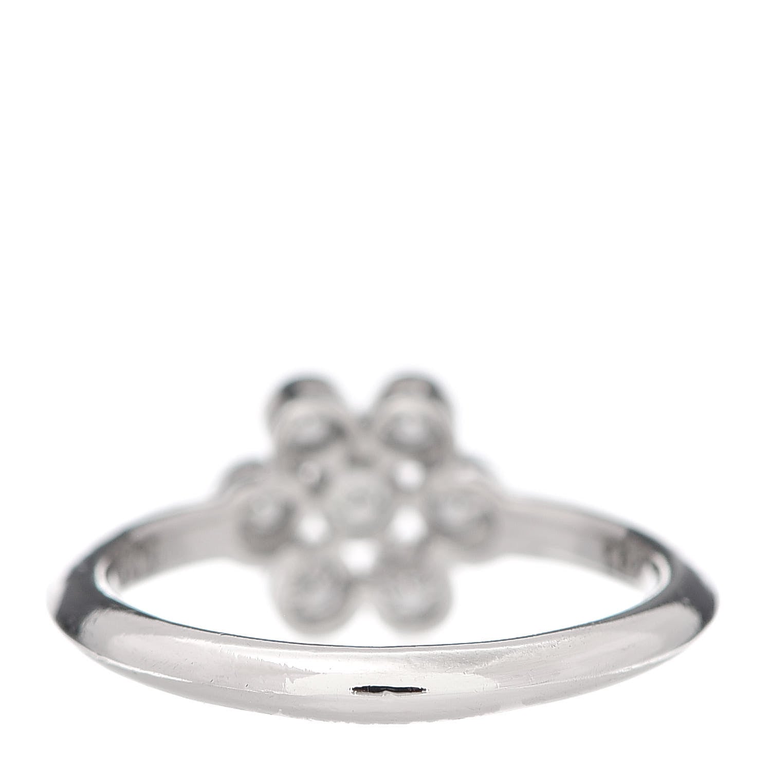 Tiffany Platinum Diamond Enchant Flower Ring 48 4.5 3 of 5