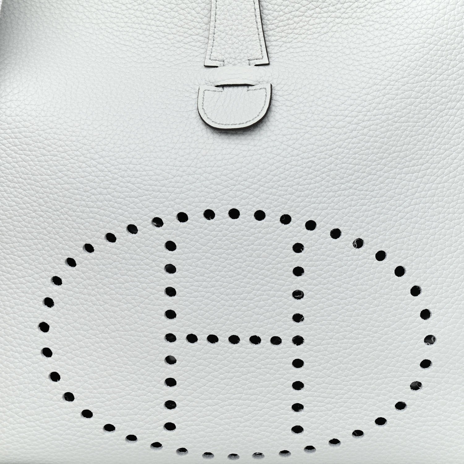 Hermes Taurillon Clemence Evelyne III GM Bleu Pale 8 of 11