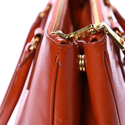 Prada Saffiano Medium Galleria Double Zip Tote Papaya 20 of 26
