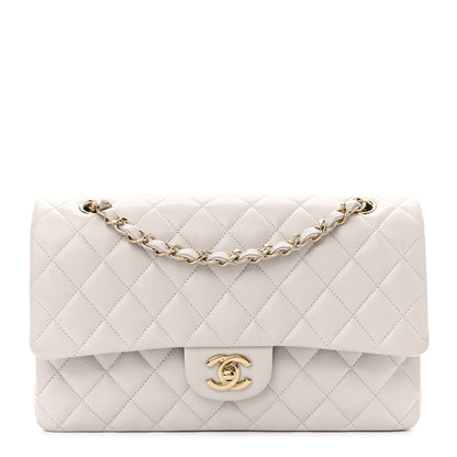 Chanel Caviar Quilted Medium Double Flap Light Grey 1 of 11