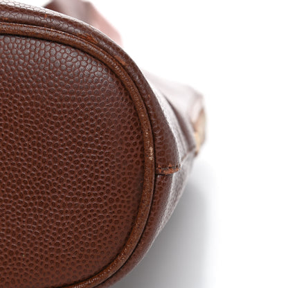 Chanel Caviar Large CC Shoulder Bag Brown 10 of 10