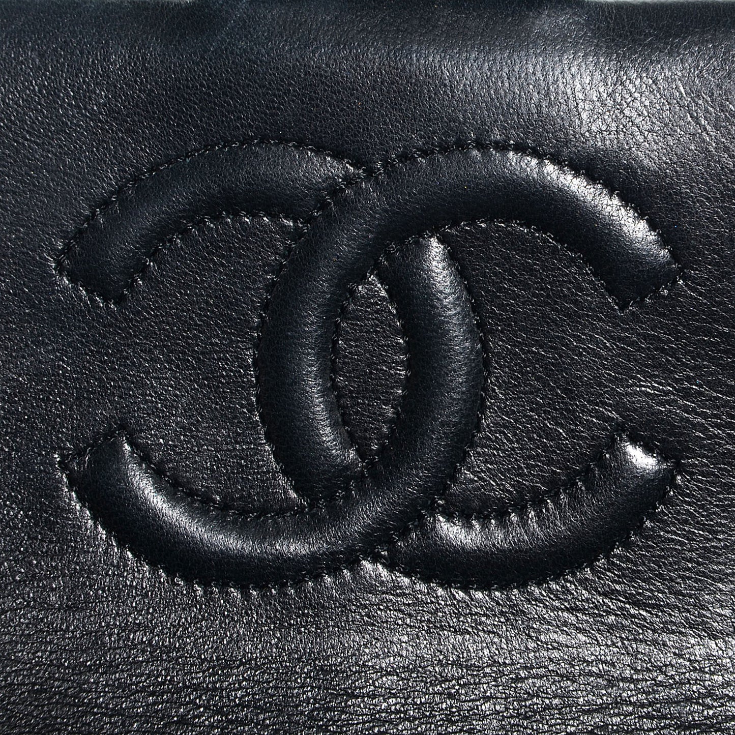 Lambskin Mini Square Flap Black
