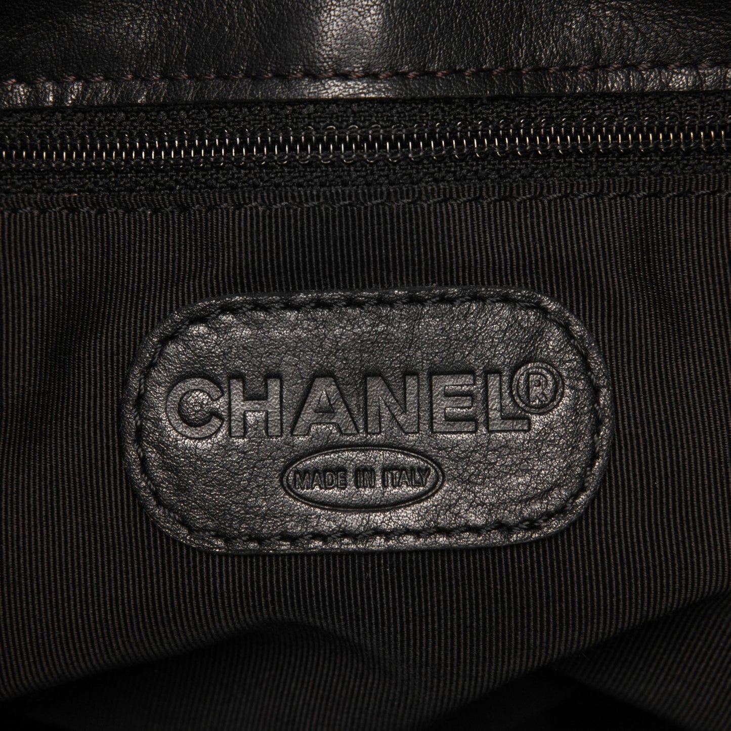 Calfskin Large Flap Tote Black